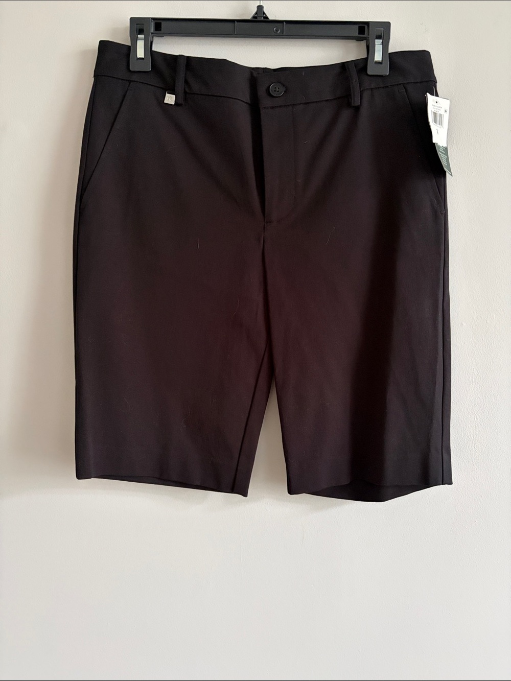 Lauren Ralph Lauren Black Flat Front Women’s Shorts